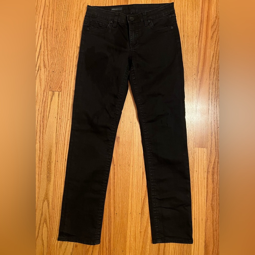 Kut Stevie Black Straight leg Jeans Size 4 NWOT